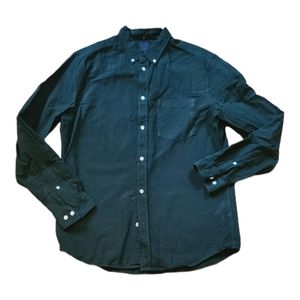 H&M Green Button Down